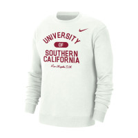 USC Trojans Men's Nike White Univ of So Cal NSW Crew Neck Sweatshirt